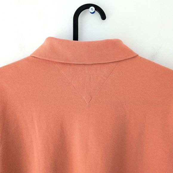 Tommy Hilfiger Women's Orange Fitted Polo Short Sleeve Top ~ Size Large - Picture 7 of 8